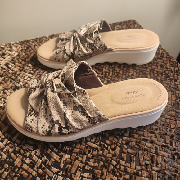 Clarks Collection Jillian Leap Wedge Sz8.5 W - Picture 4 of 5